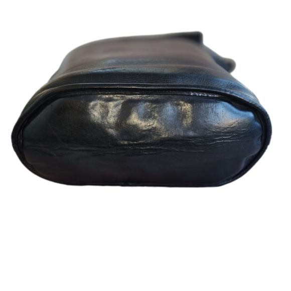 VINTAGE COACH BLACK LEATHER SHOULDER BAG NO. 0315 045 - Picture 3 of 7